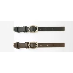 Camelot Round Buckle Spur Straps - Black