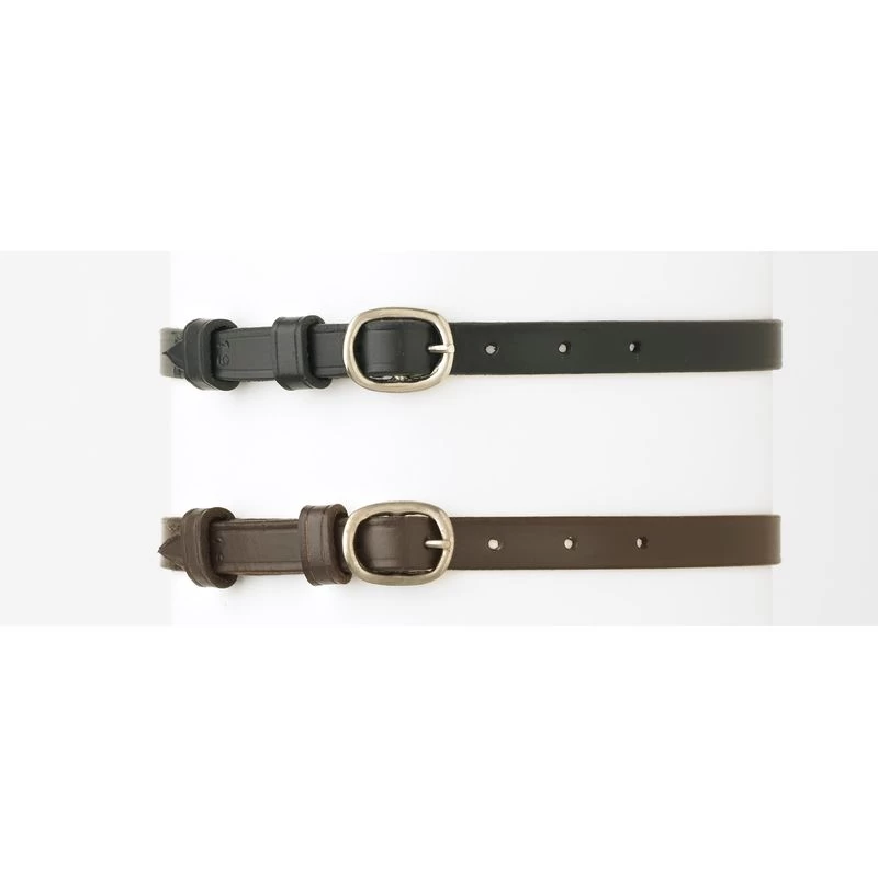 Camelot Round Buckle Spur Straps - Black 3 Camelot Round Buckle Spur Straps - Black