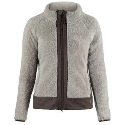 Horze Women's Deanne Softshell Fleece Jacket - Feather Gray/Bracken