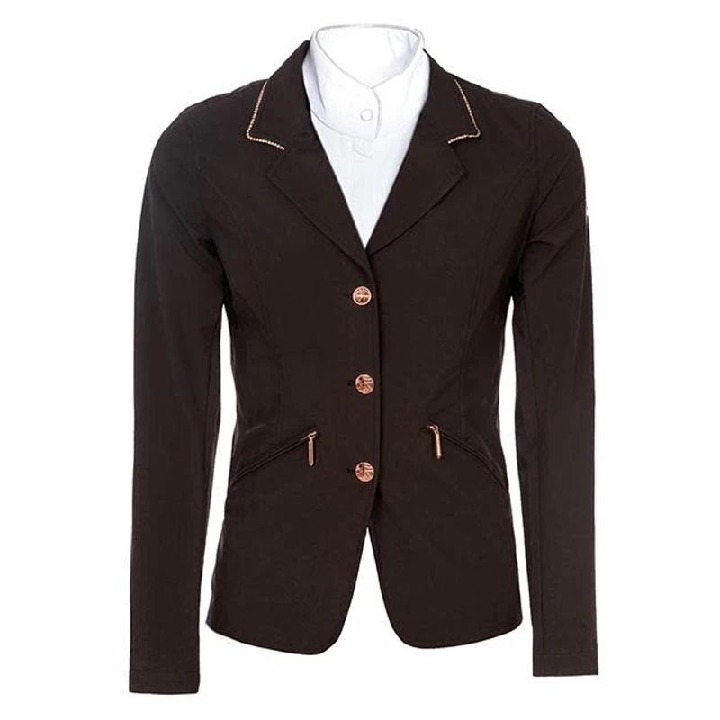 Horseware Women's Embellished Competition Jacket - Black/Rose Gold 3 Horseware Women's Embellished Competition Jacket - Black/Rose Gold