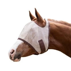 Kensington Signature Fly Mask W/Web Trim - Tan