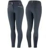 B Vertigo Women's Patricia High Waist Breeches Silicone Knee Patch - Dark Navy/White