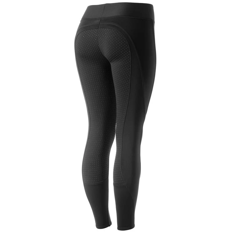 Horze Women's Active Winter Full Seat Tights - Black 4 Horze Women's Active Winter Full Seat Tights - Black - Image 2
