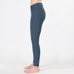 Irideon Women's Issential Cargo Knee Patch Tights - Chambray -Horse Supplies Store 400681 800 800