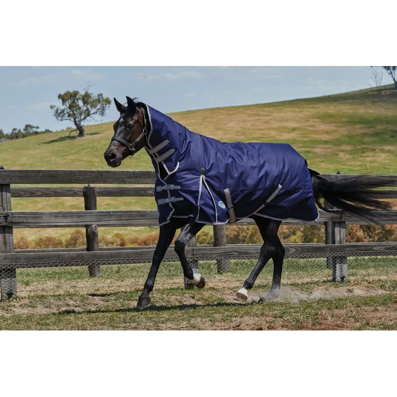 Weatherbeeta Comfitec Essential Combo Neck Heavy - Navy/Silver/Red 4 Weatherbeeta Comfitec Essential Combo Neck Heavy - Navy/Silver/Red - Image 2