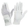 Ovation Women's Pro-Grip Glitter Show Gloves - White -Horse Supplies Store 431999 800 800