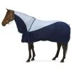 Ovation Super Fly Sheet W/Neck Cover - Lt.Blue/Navy -Horse Supplies Store 435716 800 800