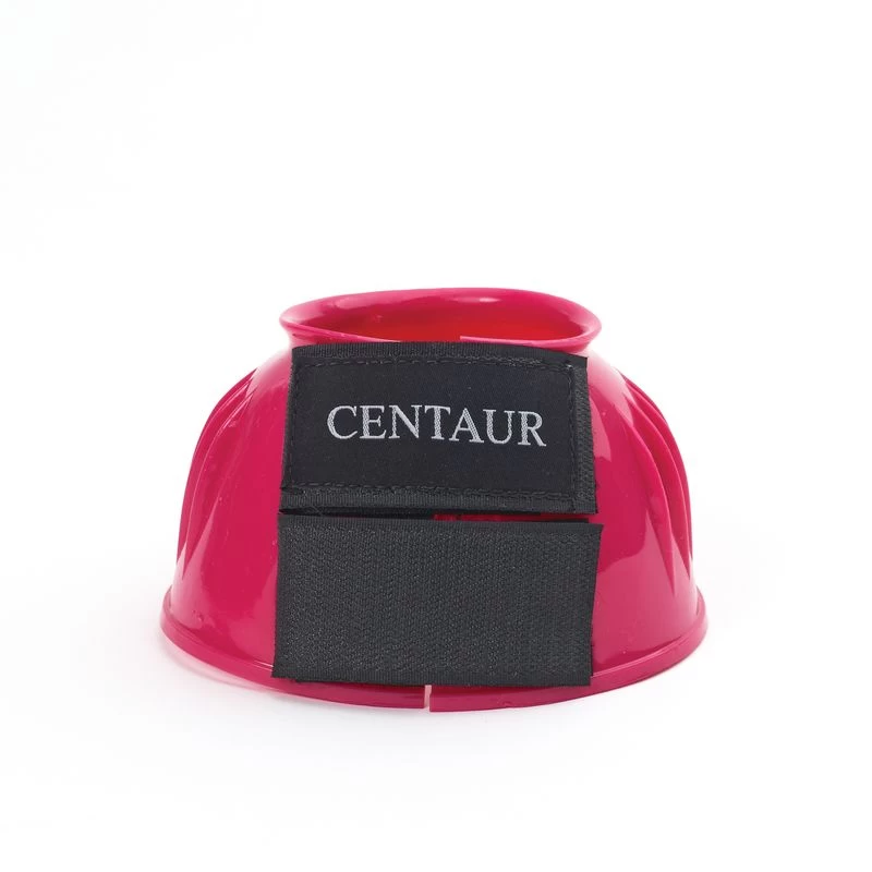 Centaur PVC Ribbed Double Hook And Loop Bell Boots - Hot Pink 3 Centaur PVC Ribbed Double Hook And Loop Bell Boots - Hot Pink