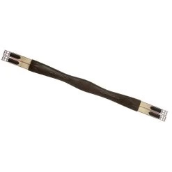 Ovation Elite Fancy Overlay Girth - Dark Brown