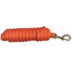 Western Rawhide 10' Poly Lead W/Solid BrassBolt Snap - Burnt Orange