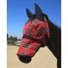 Kensington Signature Fly Mask W/Nose, Ears And Forelock Hole - Deluxe Red -Horse Supplies Store 446502 800 800