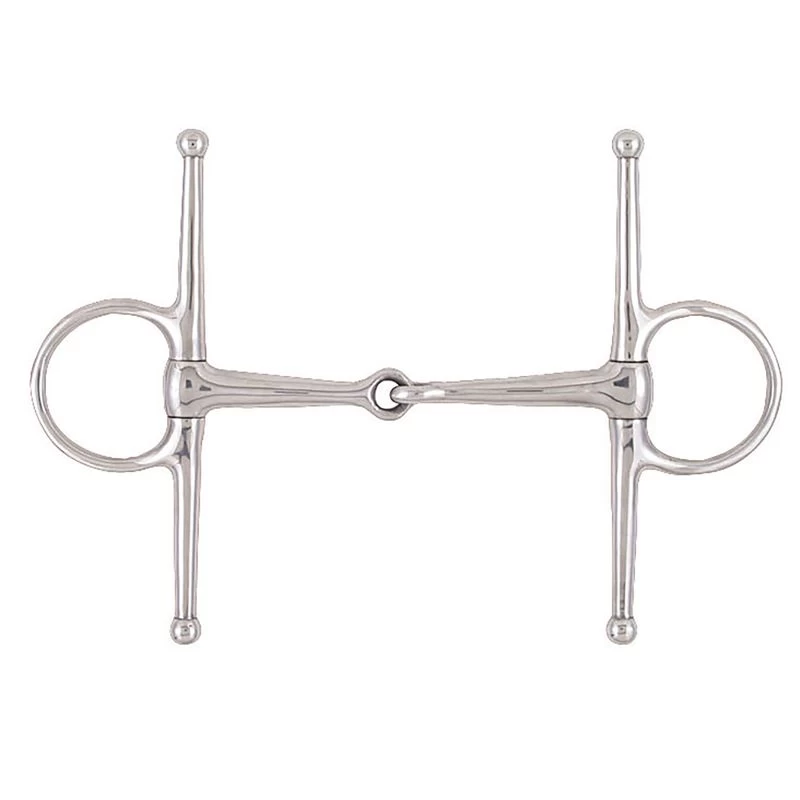 Korsteel Stainless Steel Jointed Full Cheek Snaffle Bit 3 Korsteel Stainless Steel Jointed Full Cheek Snaffle Bit