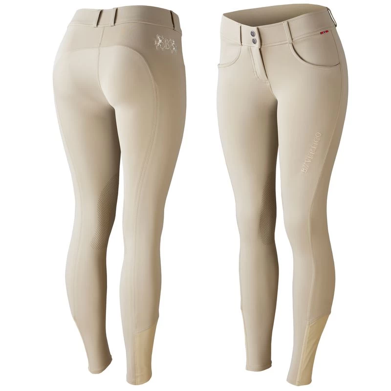 Horze Women's Meghan Silicone Knee Patch Breeches - Plaza Taupe Light Brown/Plaza Taupe Light Brown 3 Horze Women's Meghan Silicone Knee Patch Breeches - Plaza Taupe Light Brown/Plaza Taupe Light Brown