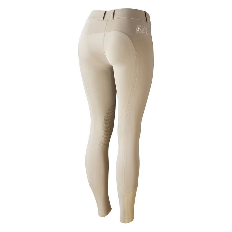 Horze Women's Meghan Silicone Knee Patch Breeches - Plaza Taupe Light Brown/Plaza Taupe Light Brown 5 Horze Women's Meghan Silicone Knee Patch Breeches - Plaza Taupe Light Brown/Plaza Taupe Light Brown - Image 3
