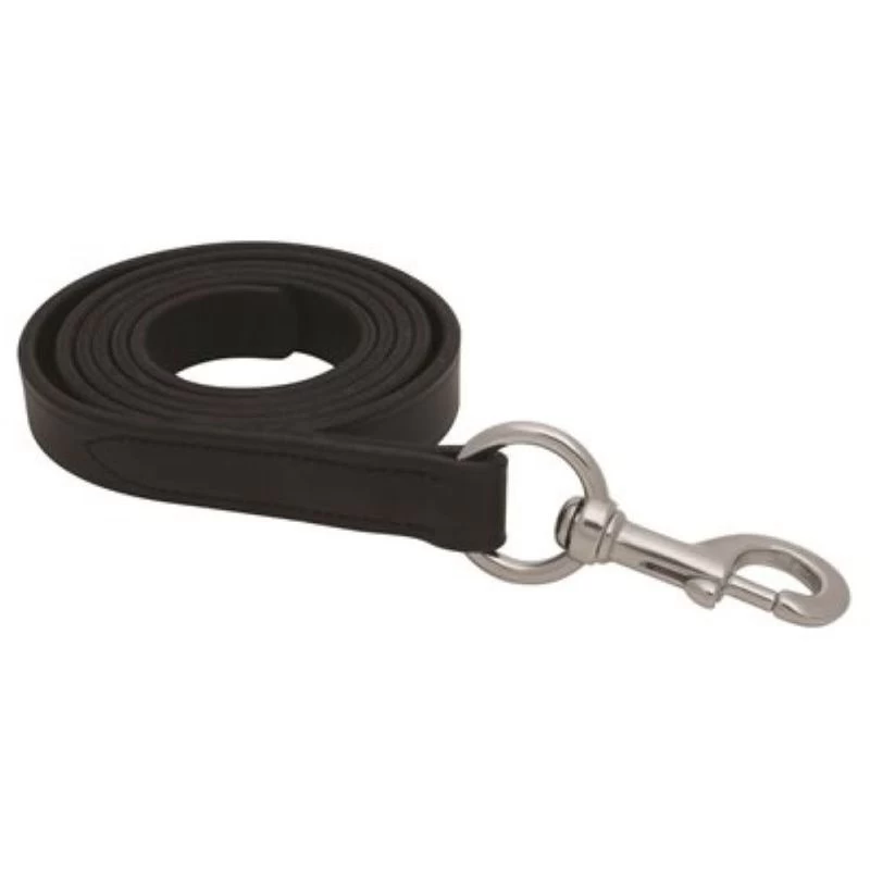 Perri's Leather Lead W/Snap - Black/Chrome 3 Perri's Leather Lead W/Snap - Black/Chrome