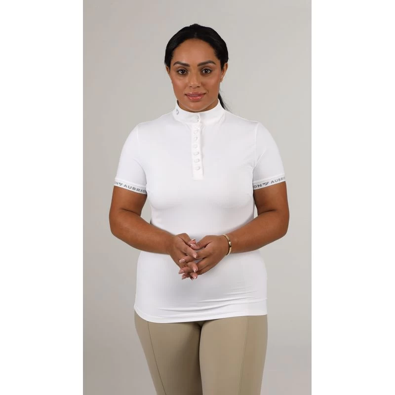 Shires Aubrion Women's Chester Show Shirt - White 5 Shires Aubrion Women's Chester Show Shirt - White - Image 3