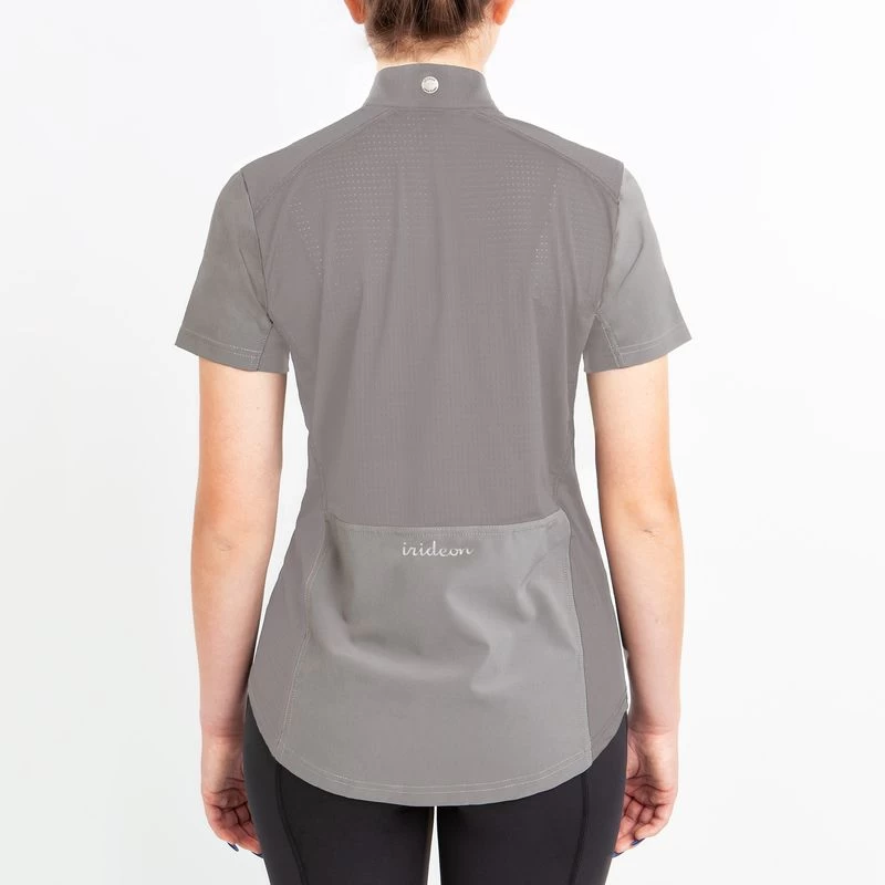Irideon Women's Luna Coolstretch Short Sleeve Jersey - Dove Grey 5 Irideon Women's Luna Coolstretch Short Sleeve Jersey - Dove Grey - Image 3