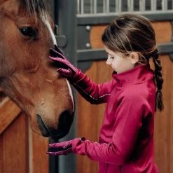 Horze Kids' Ella Turtleneck - Anemone Dark Pink -Horse Supplies Store 544214 800 800