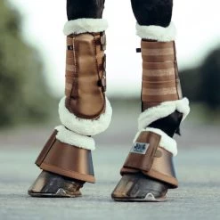 B Vertigo Drew Fleece Lined Brushing Boots - Cub Brown 9 B Vertigo Drew Fleece Lined Brushing Boots - Cub Brown -Horse Supplies Store 544529 800 800