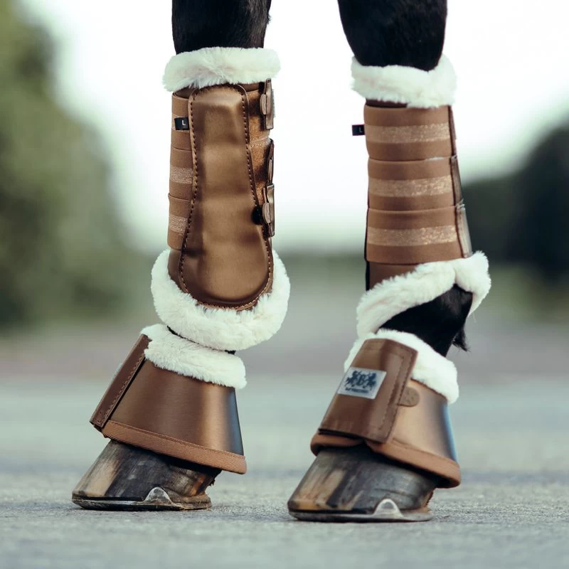 B Vertigo Drew Fleece Lined Brushing Boots - Cub Brown 5 B Vertigo Drew Fleece Lined Brushing Boots - Cub Brown - Image 3