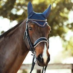 Horze Munich Deep Front Ear Net - Reflecting Pond -Horse Supplies Store 545306 800 800