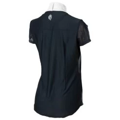 Equinavia Women's Martha Short Sleeved Show Shirt - Navy/White -Horse Supplies Store 552134 800 800