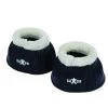 Roma Fleece Trim Rubber Bell Boots - Black/White 1 Roma Fleece Trim Rubber Bell Boots - Black/White -Horse Supplies Store 553316 800 800
