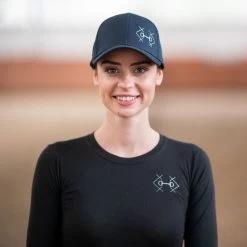 Cavalliera Bit Baseball Cap - Navy Blue -Horse Supplies Store 558900 800 800