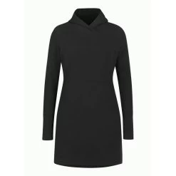 EQL Women's Weekender Fleece Hoodie Dress - Black