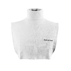 Back On Track Neck Cover With Dickey Bib - Black - White