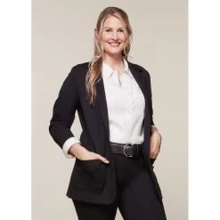 EQL Women's Ponte Blazer - Black -Horse Supplies Store 582575 800 800