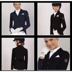 Fair Play Women's Bea Dressage Show Jacket - Navy -Horse Supplies Store 593568 800 800