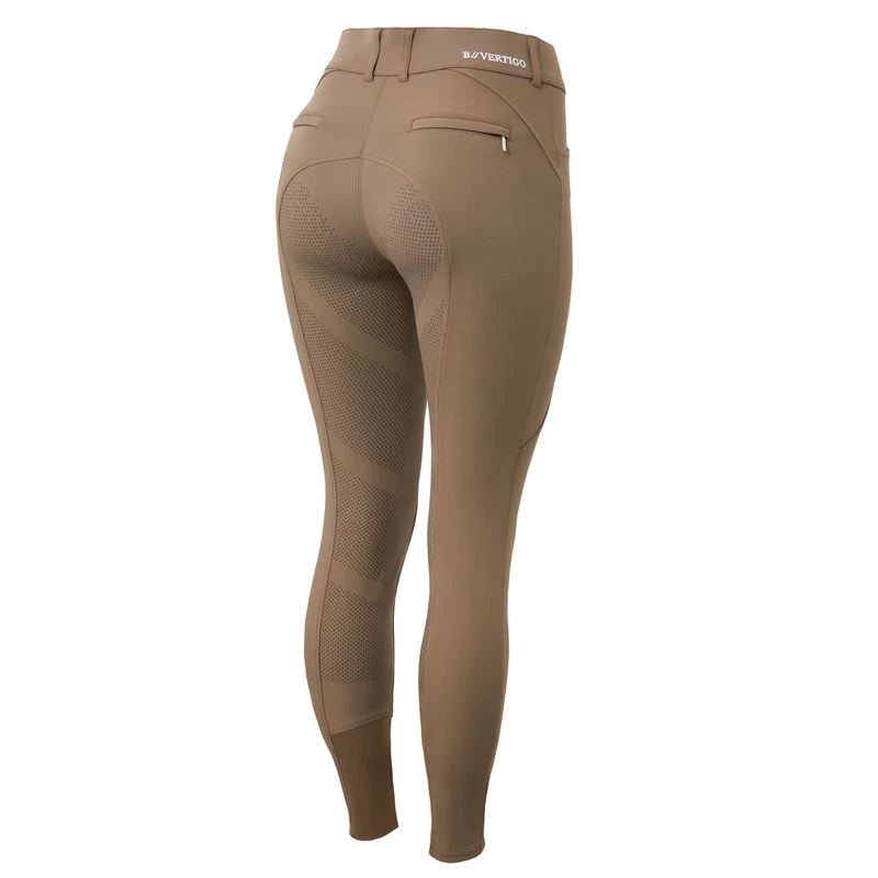 B Vertigo Women's Davina Full Seat Breeches - Shiitake Beige 3 B Vertigo Women's Davina Full Seat Breeches - Shiitake Beige