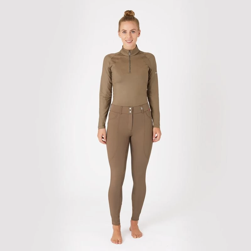 B Vertigo Women's Davina Full Seat Breeches - Shiitake Beige 5 B Vertigo Women's Davina Full Seat Breeches - Shiitake Beige - Image 3