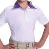 Romfh Kids' Sarah Short Sleeve Show Shirt - White/Punk Rock Ponies 1 Romfh Kids' Sarah Short Sleeve Show Shirt - White/Punk Rock Ponies -Horse Supplies Store 615176 800 800