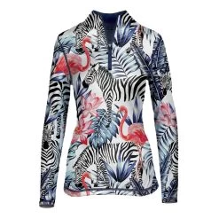 Ovation Women's Altitude II Print Sun Shirt - Zebra