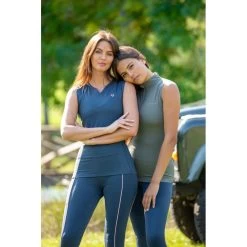 Shires Aubrion Women's Revive Sleeveless Sun Shirt - Olive -Horse Supplies Store 620080 800 800