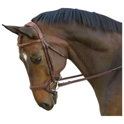 M. Toulouse Hybrid Jumper Bridle - Chocolate/Cognac