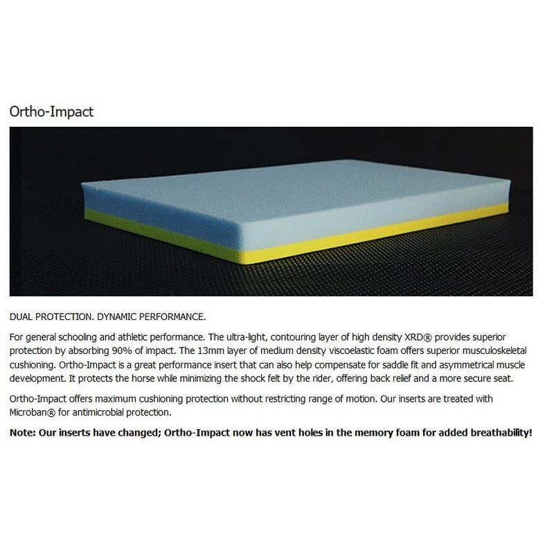 T3 WoolBack Ortho Impact Performance Pad W/Shims - Black 5 T3 WoolBack Ortho Impact Performance Pad W/Shims - Black - Image 3