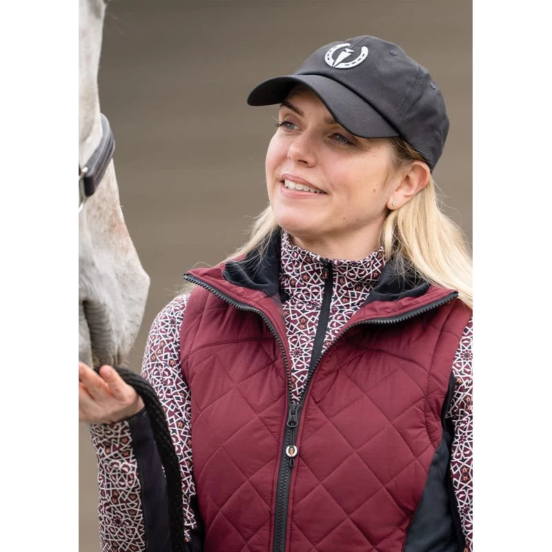 Kerrits Women's Full Motion Quilted Vest - Sangria 6 Kerrits Women's Full Motion Quilted Vest - Sangria - Image 4