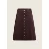EQL Women's Soft Stretch Corduroy Skirt - Java