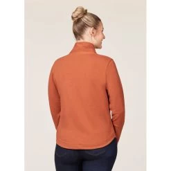 EQL Women's Weekender Wrap Neck Top - Cinnamon -Horse Supplies Store 687627 800 800