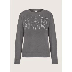 EQL Women's Held Collage Sweatshirt - Heather Grey