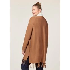 EQL Women's Bits & Fringe Cardigan - Caramel/Java 11 EQL Women's Bits & Fringe Cardigan - Caramel/Java -Horse Supplies Store 694483 800 800