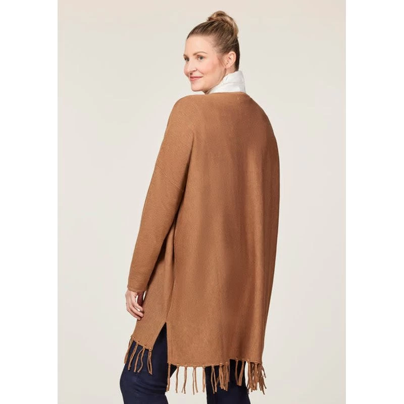 EQL Women's Bits & Fringe Cardigan - Caramel/Java 6 EQL Women's Bits & Fringe Cardigan - Caramel/Java - Image 4