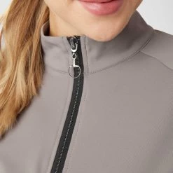 Horze Women's Karla Tech Training Half Zip Shirt - Driftwood Brown 8 Horze Women's Karla Tech Training Half Zip Shirt - Driftwood Brown -Horse Supplies Store 697337 800 800